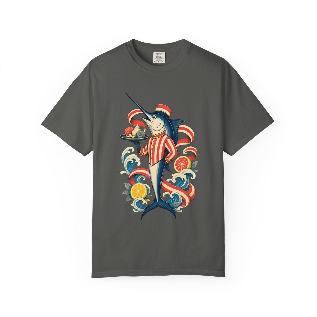 Cabana Stripe Swordfish Graphic Tee