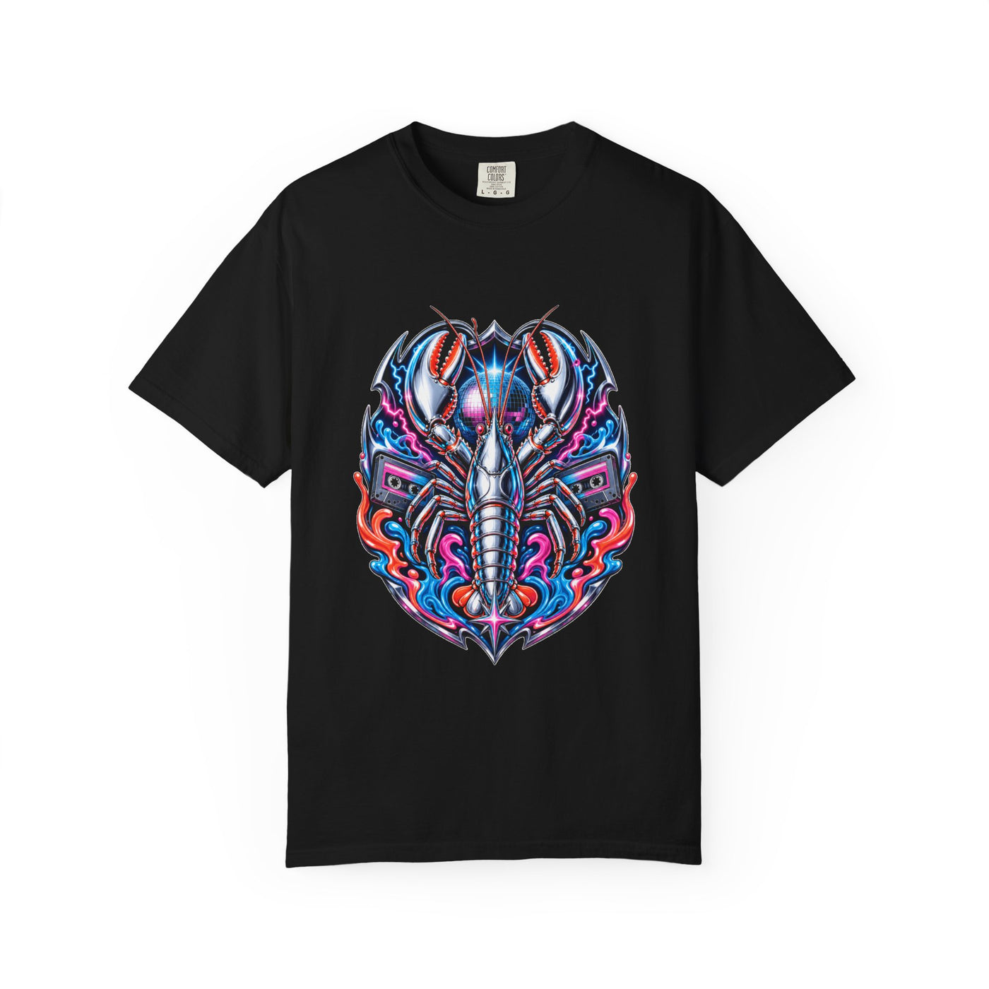 Chrome Lobster Rave Crest T-Shirt Graphic