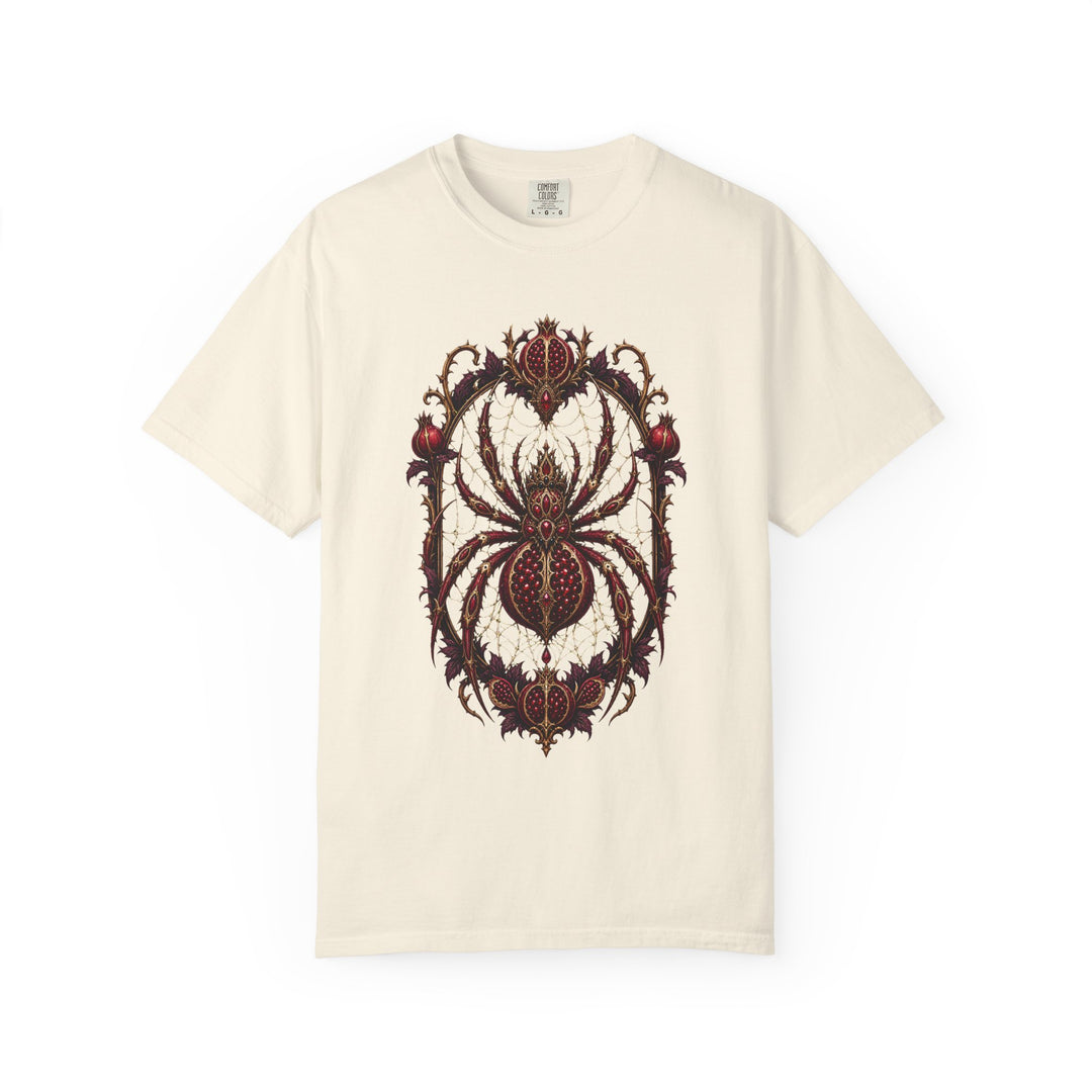 Gothic Pomegranate Spider Graphic Tee