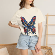Cerulean Hibiscus Reaper Moth Graphic Tee
