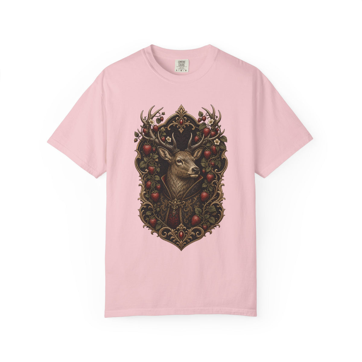 Gothic Strawberry Stag Graphic Tee