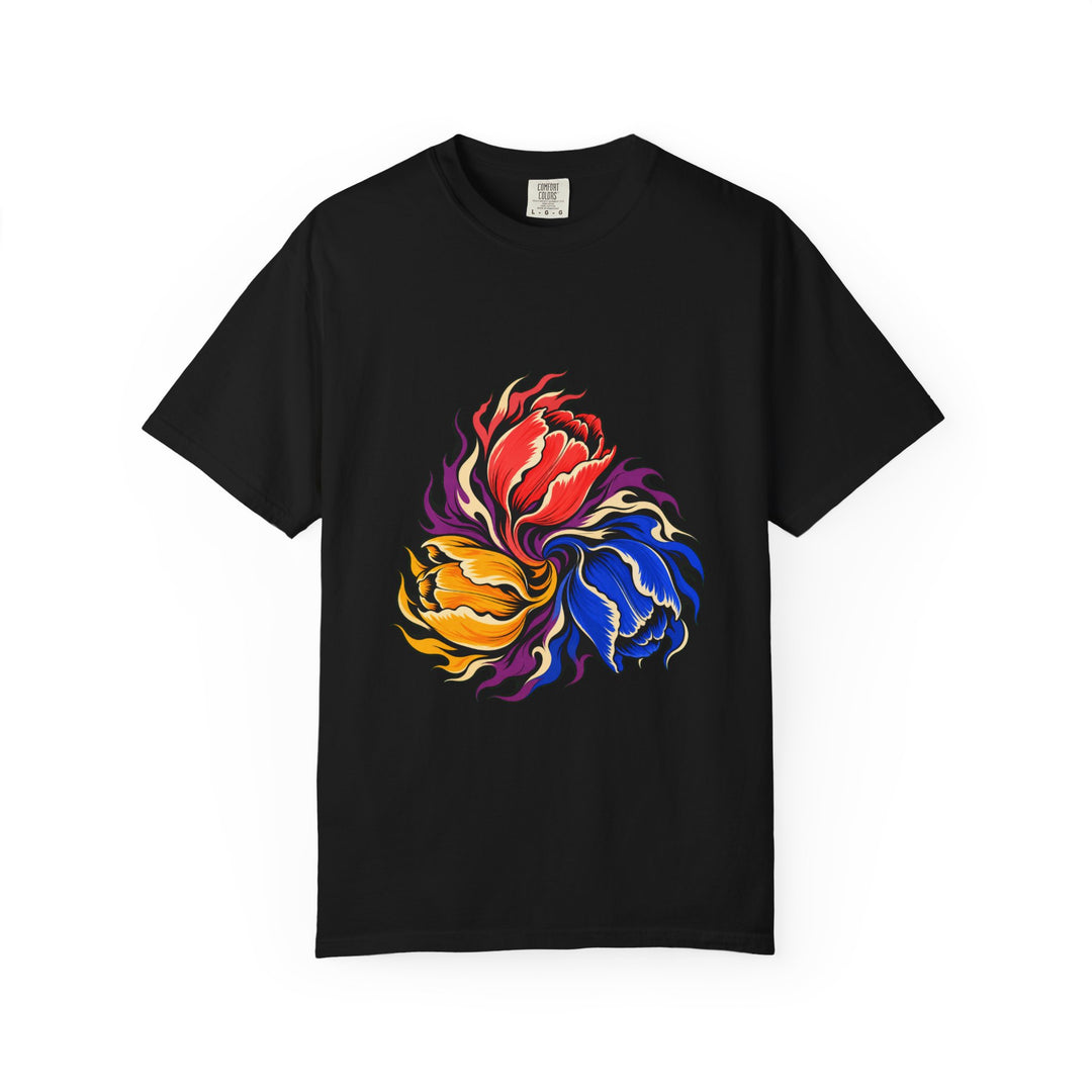 Coral Tulip Flamewheel Graphic Tee