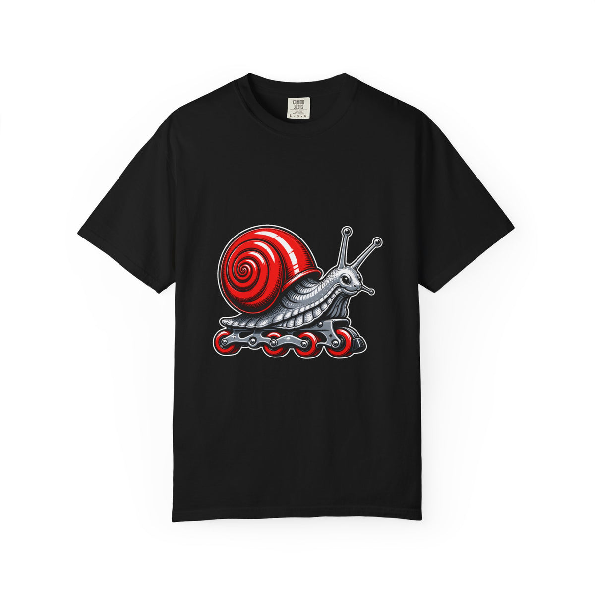 Roller Snail Mascot T-Shirt Graphic