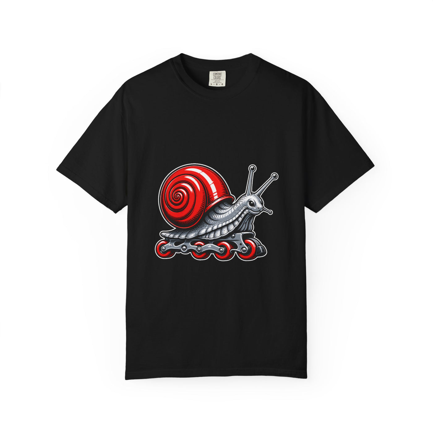 Roller Snail Mascot T-Shirt Graphic