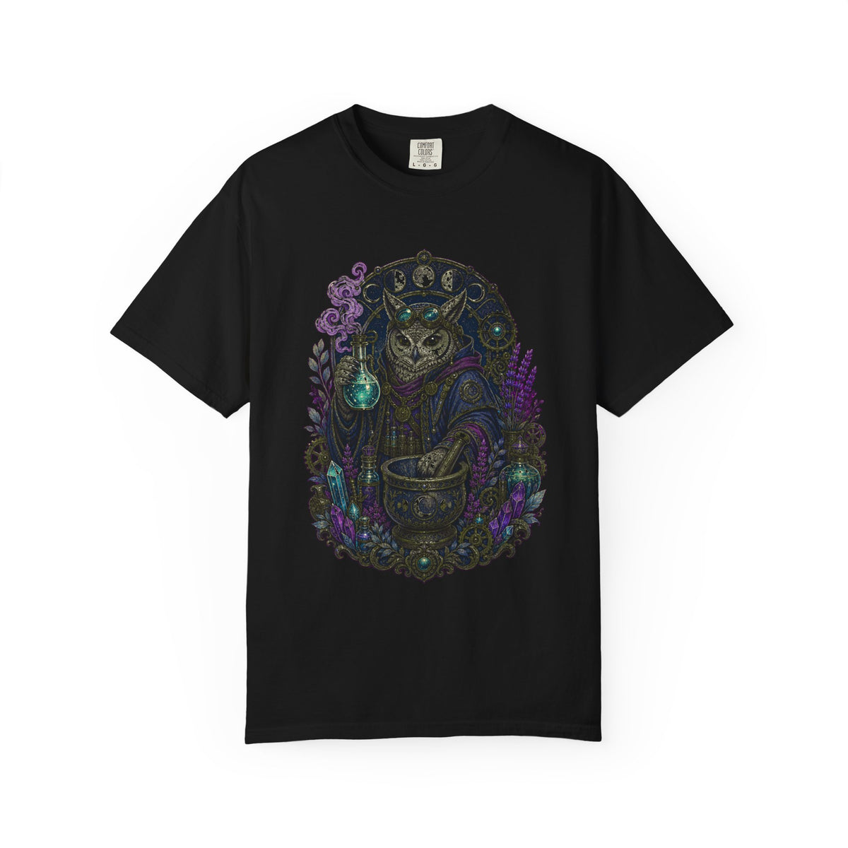 Nocturne Owl Apothecary T-Shirt Graphic