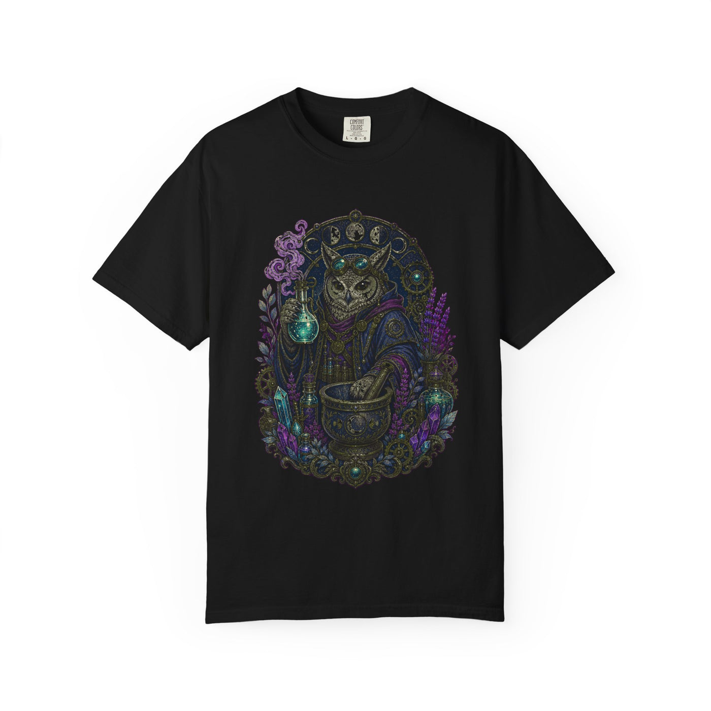 Nocturne Owl Apothecary T-Shirt Graphic