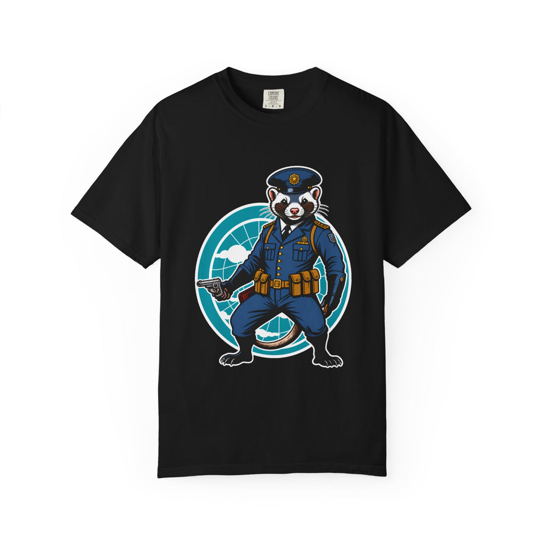 Uniformed Ferret Badge T-Shirt Graphic
