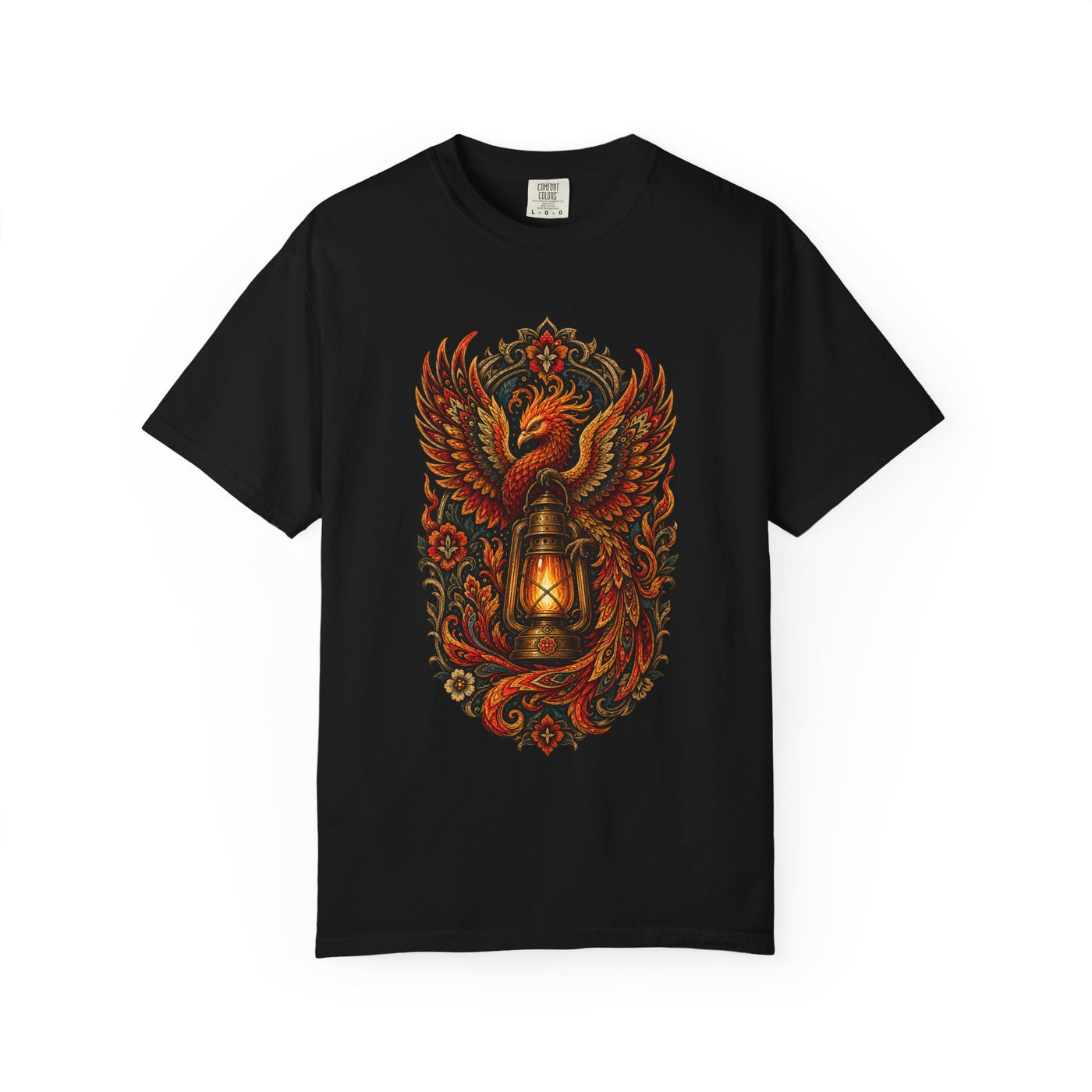 Folk Firebird Lantern T-Shirt Graphic