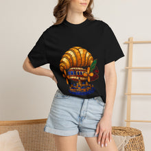 Croissant Airship Stained Glass Adventure Graphic Tee