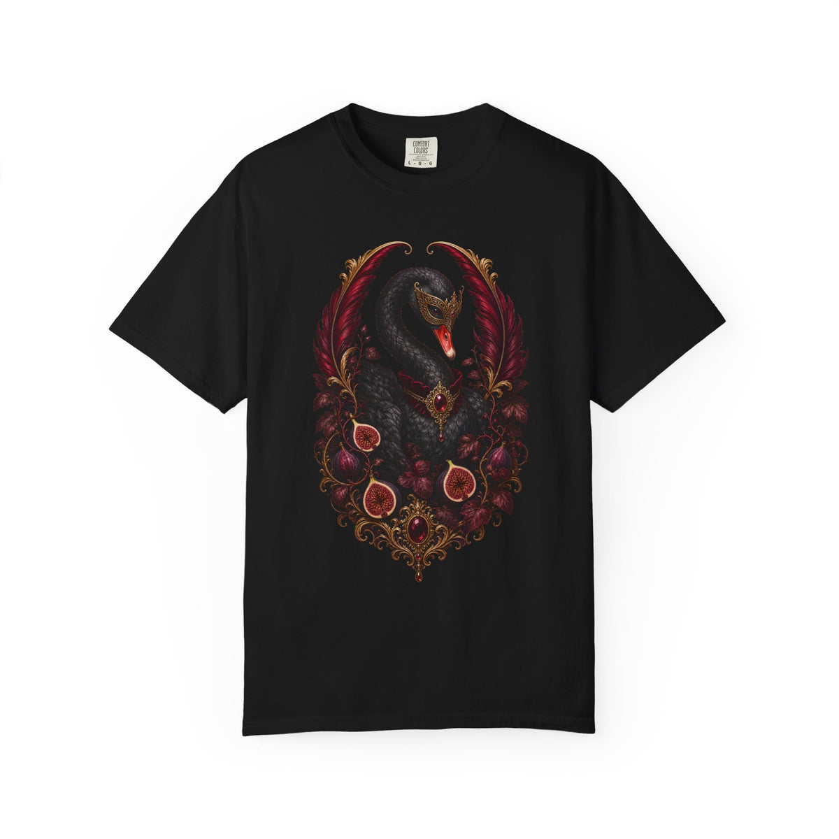 Vamp Romantic Fig Swan Masquerade Graphic Tee