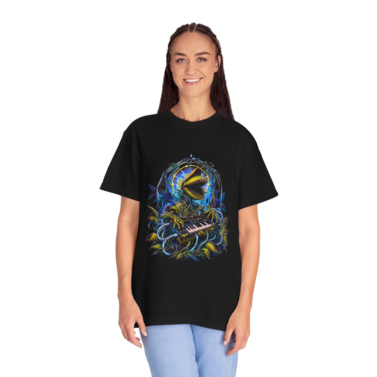 Glitch Glam Greenhouse Synth T-Shirt Graphic