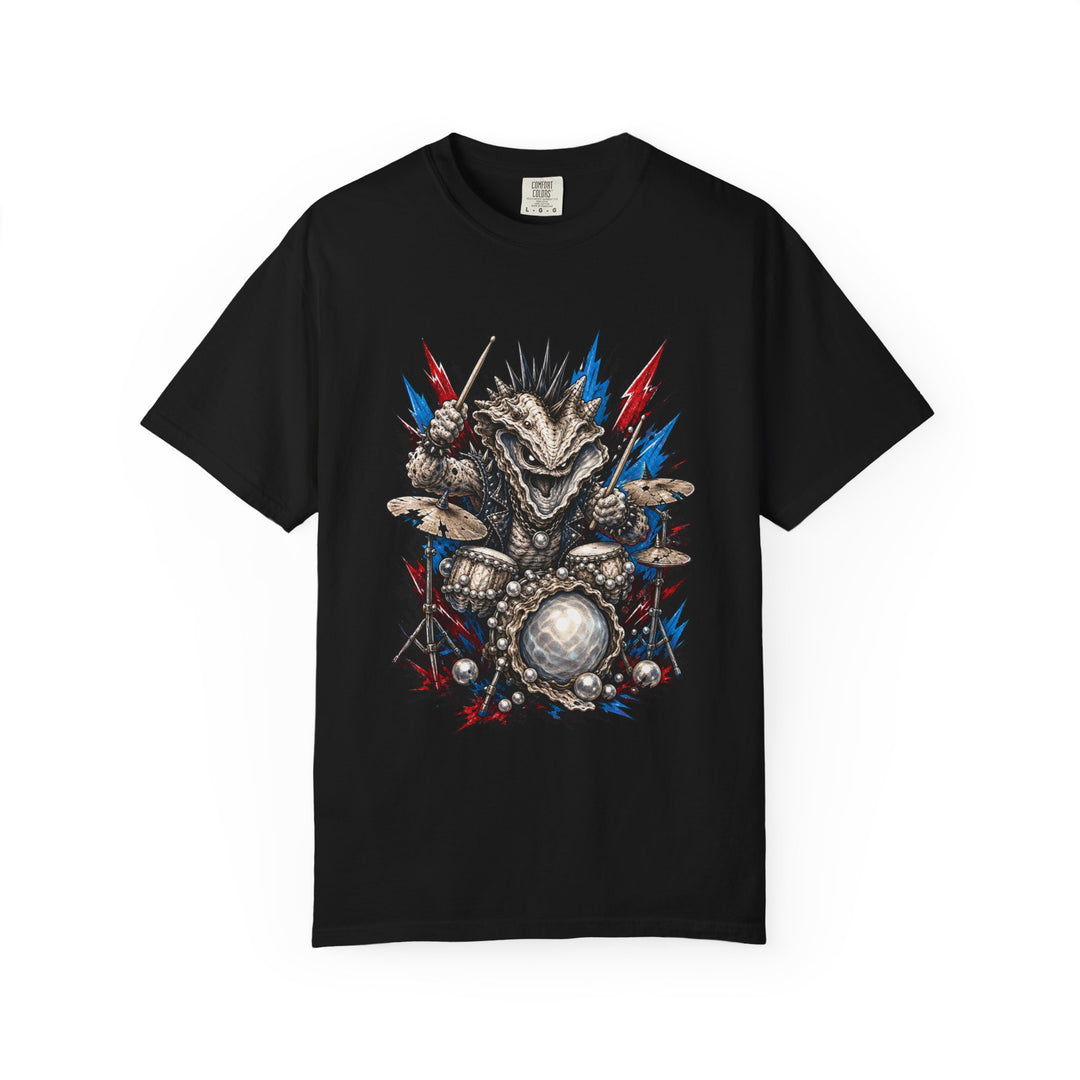 Punk Metal Oyster Drummer T-Shirt Graphic
