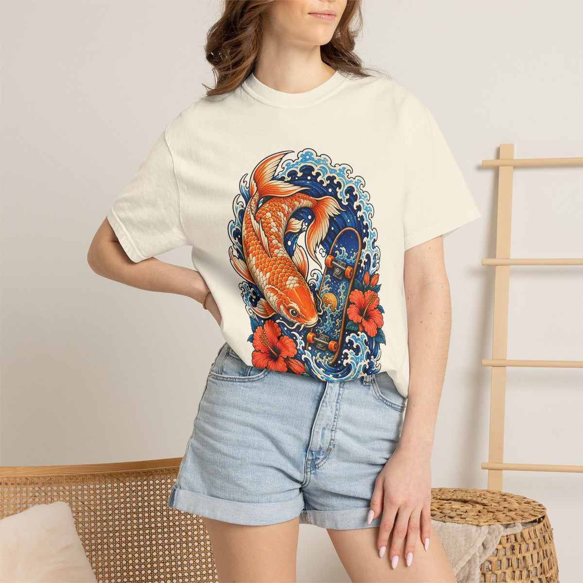 Oceanic Koi Skate Spirit T-Shirt Graphic