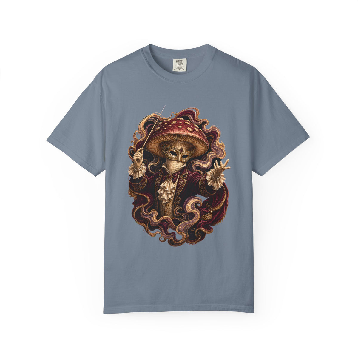 Opera Mask Mushroom Conductor T-Shirt Graphic