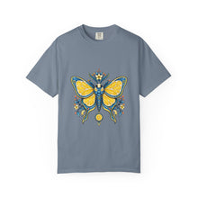 Cerulean Lemon Moth Emblem T-Shirt Graphic