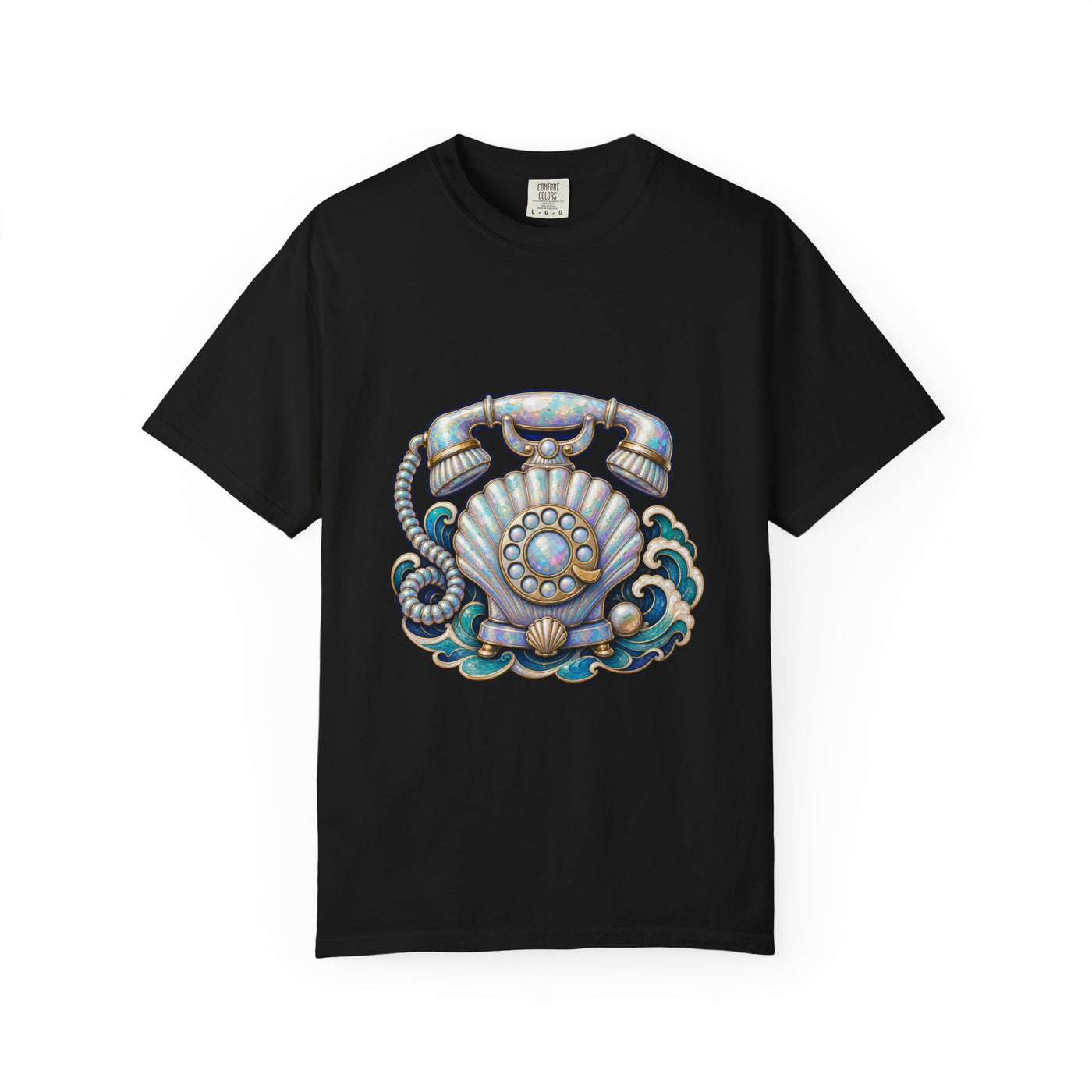 Opal Coastal Rotary Phone Scallop T-Shirt Graphic