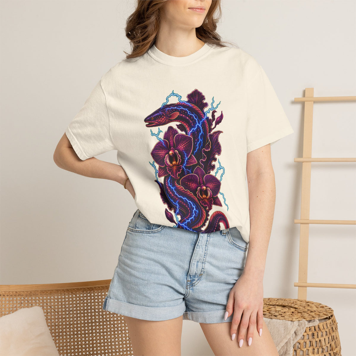 Velvet Thunder Orchid Eel Graphic Tee