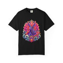 Psychedelic Dahlia Seahare Graphic Tee