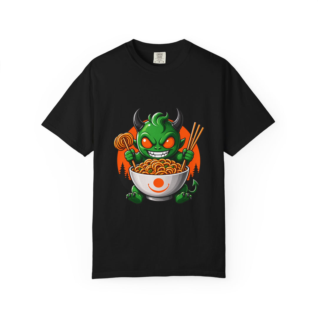 Ramen Devil Mascot T-Shirt Graphic