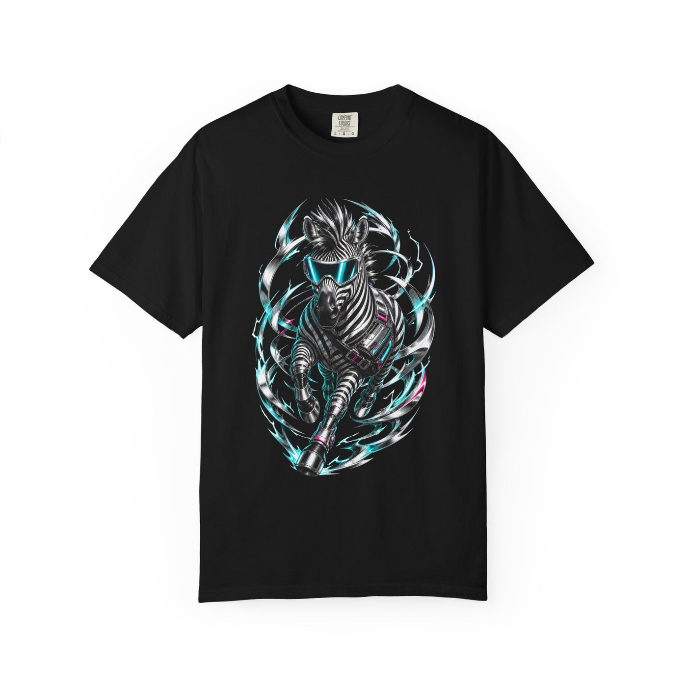 Chrome Zebra Courier Signal T-Shirt Graphic