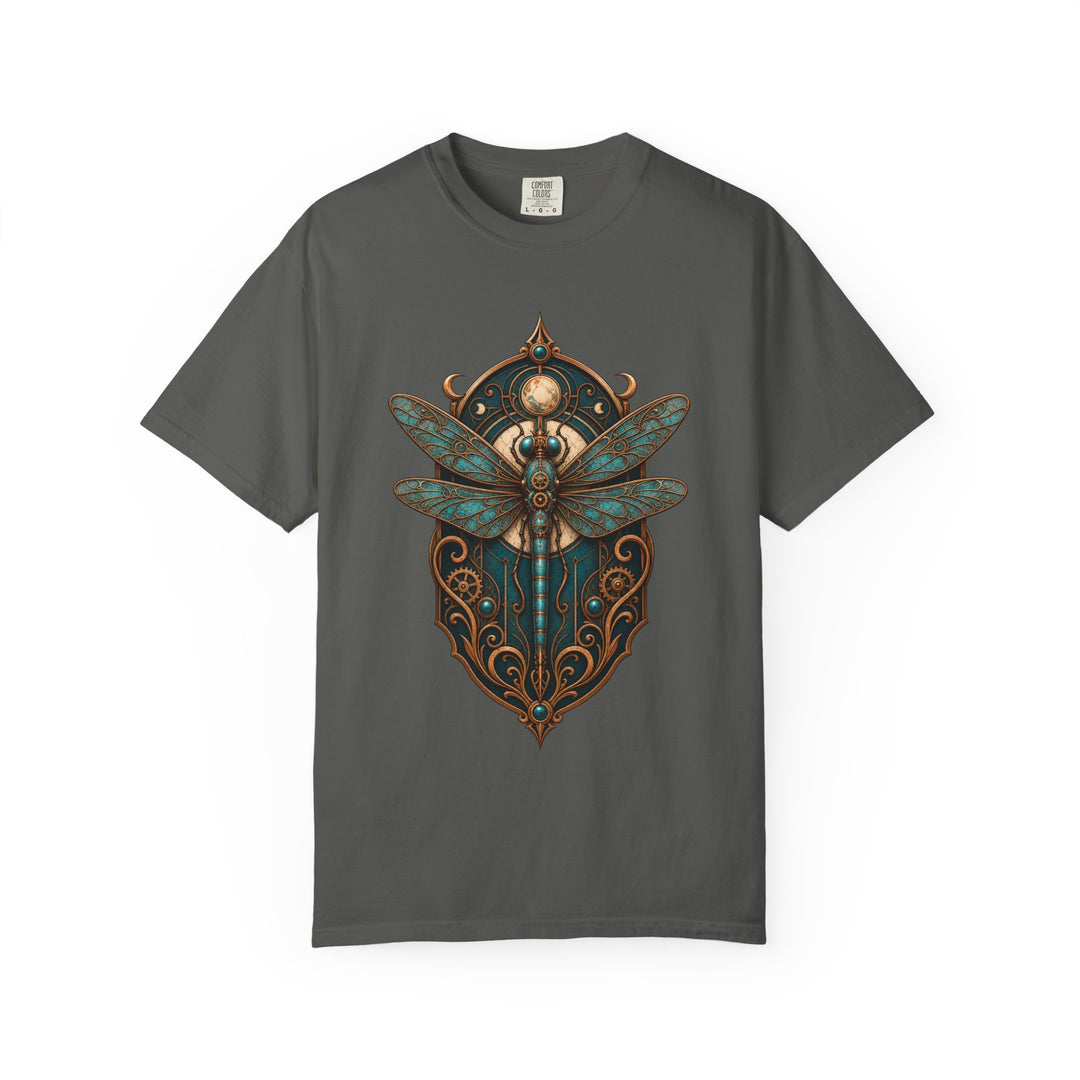 Patina Dragonfly Guardian Crest T-Shirt Graphic
