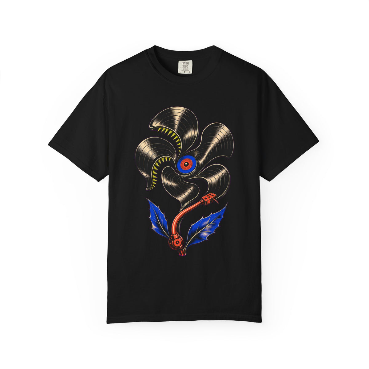 Vinyl Flytrap Bloom Abstract Floral Graphic Tee