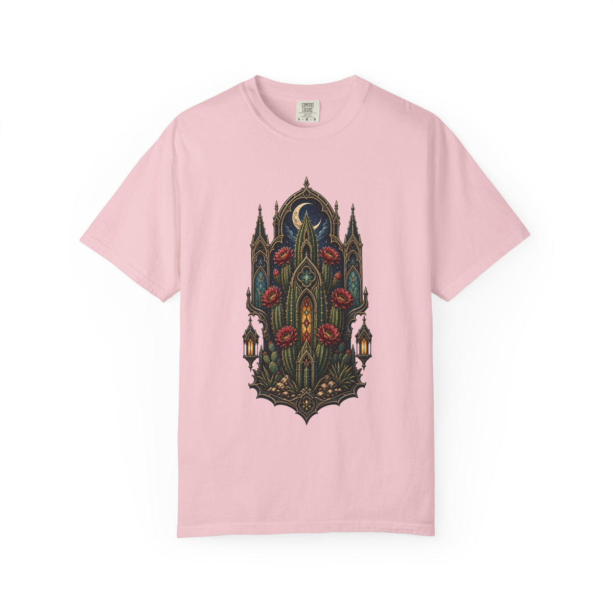Gothic Cathedral Cactus Graphic Tee
