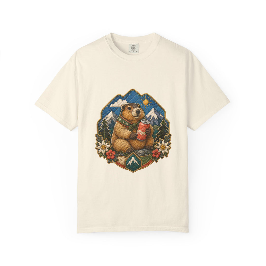 Quilted Alpine Soda Marmot T-Shirt Graphic
