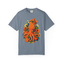 Psychedelic Persimmon Squid Graphic Tee