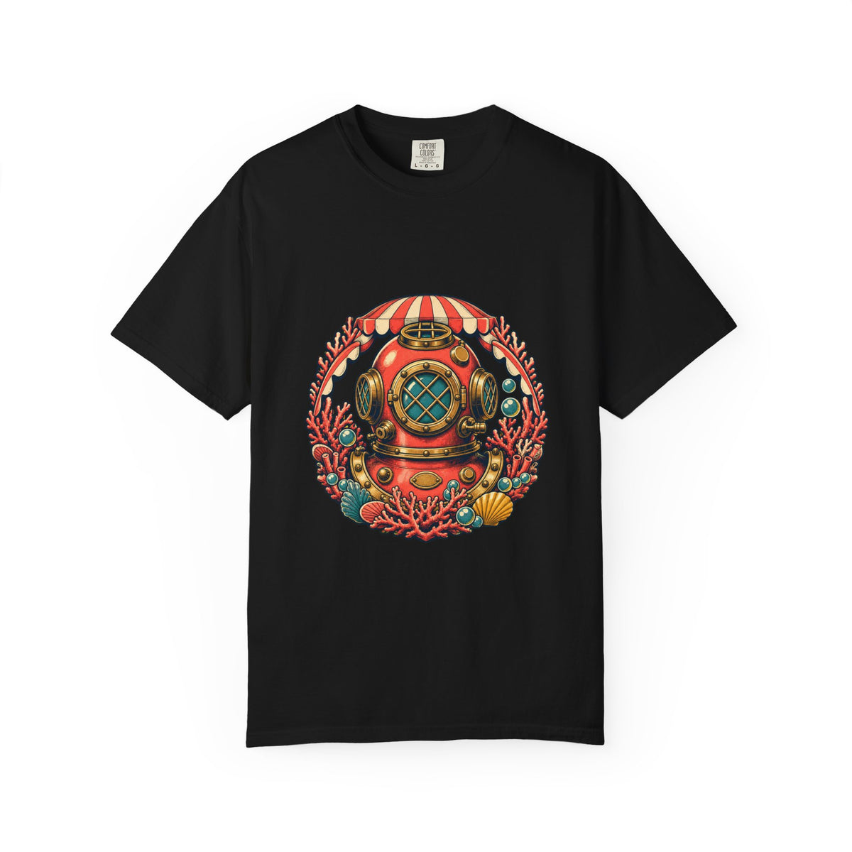 Cabana Coral Diver Helmet Graphic Tee