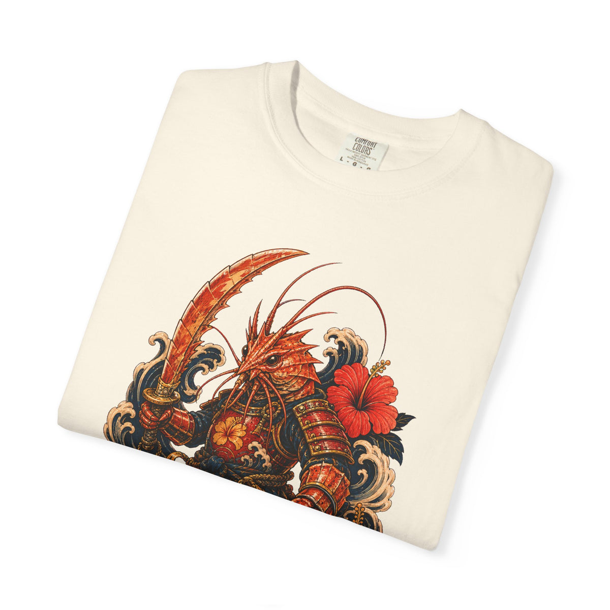 Hibiscus Tiger Prawn Samurai Graphic Tee