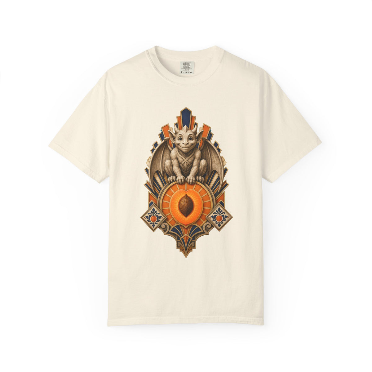 Art Deco Apricot Gargoyle Graphic Tee