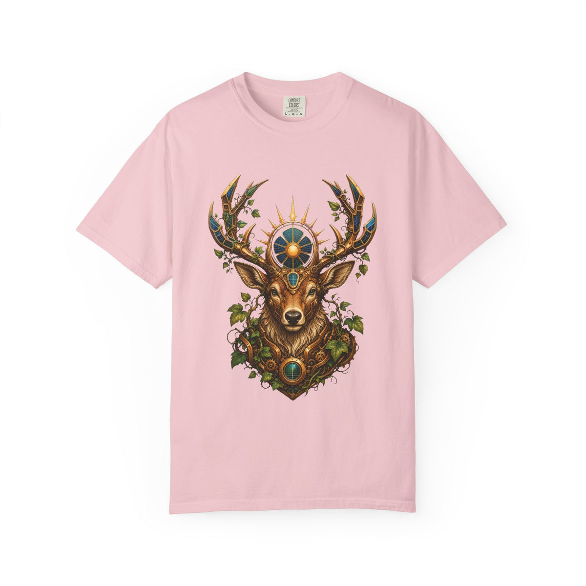 Solarpunk Stag Automaton Graphic Tee