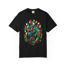 Stained Glass Bowling Chameleon T-Shirt Graphic