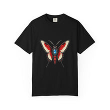 Red Gem Gothic Moth T-Shirt Graphic