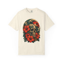 Hibiscus Surf Skull Tattoo T-Shirt Graphic