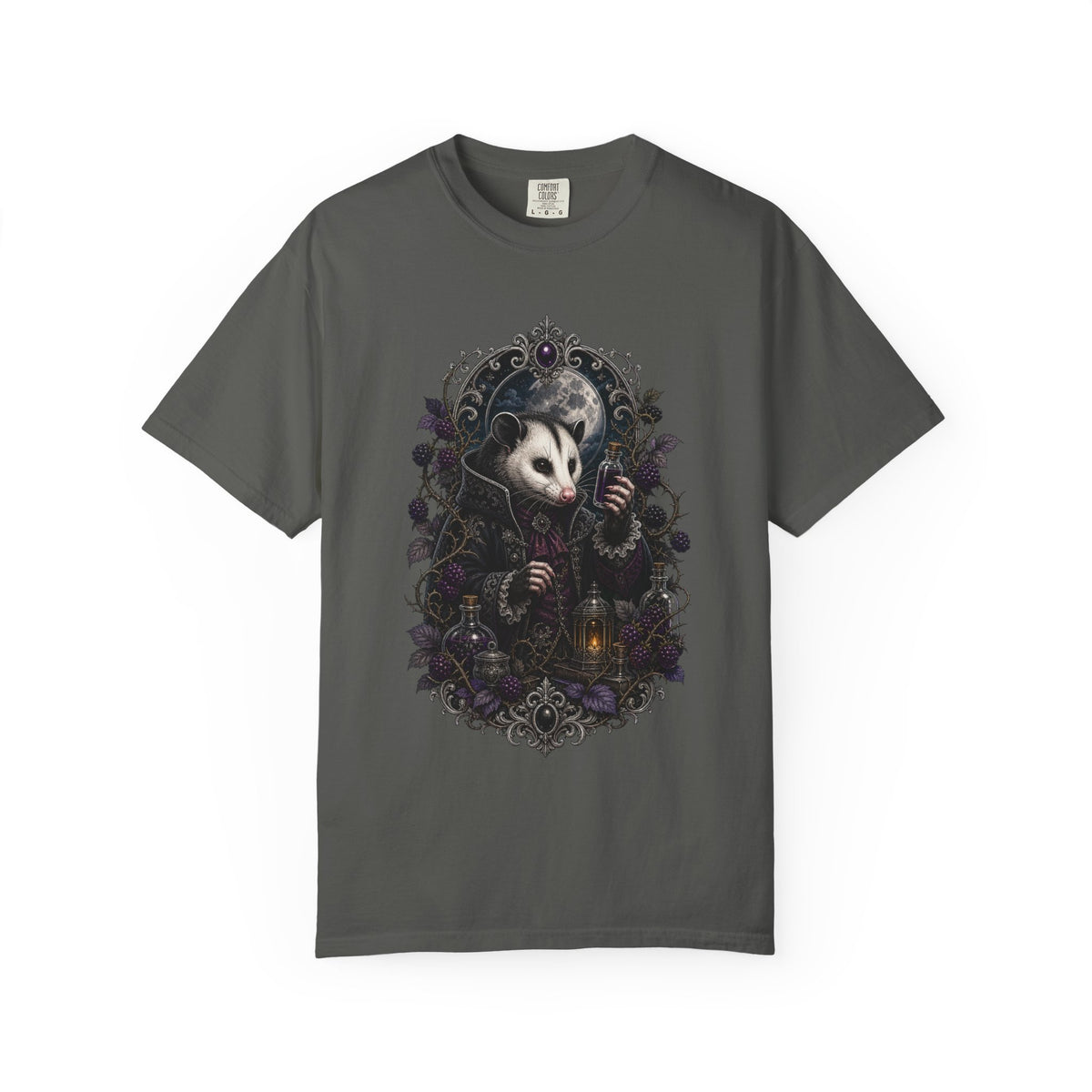 Gothic Blackberry Opossum Alchemist Graphic Tee
