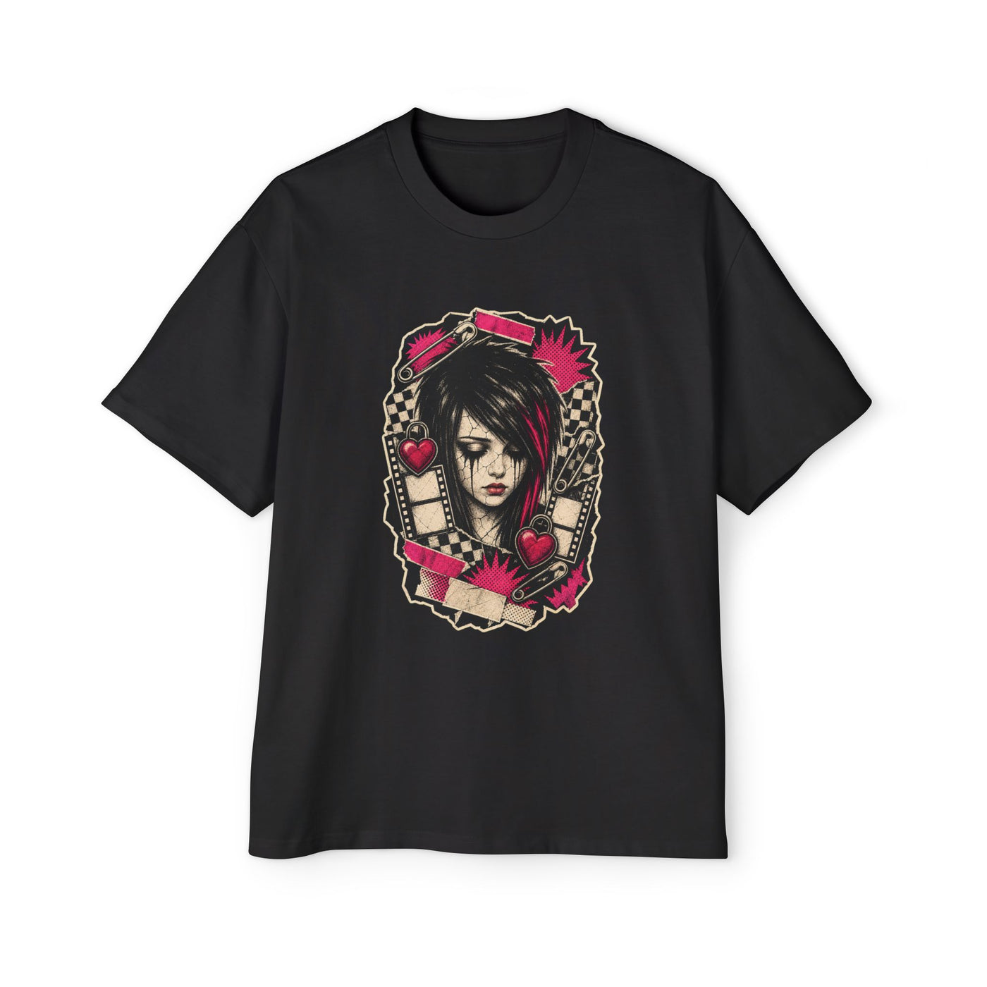 Porcelain Feelings Heavy Oversized Emo Tee