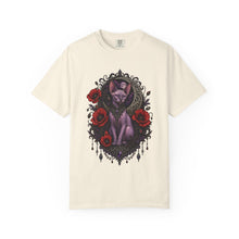 Gothic Poppy Sphinx Cat Graphic Tee