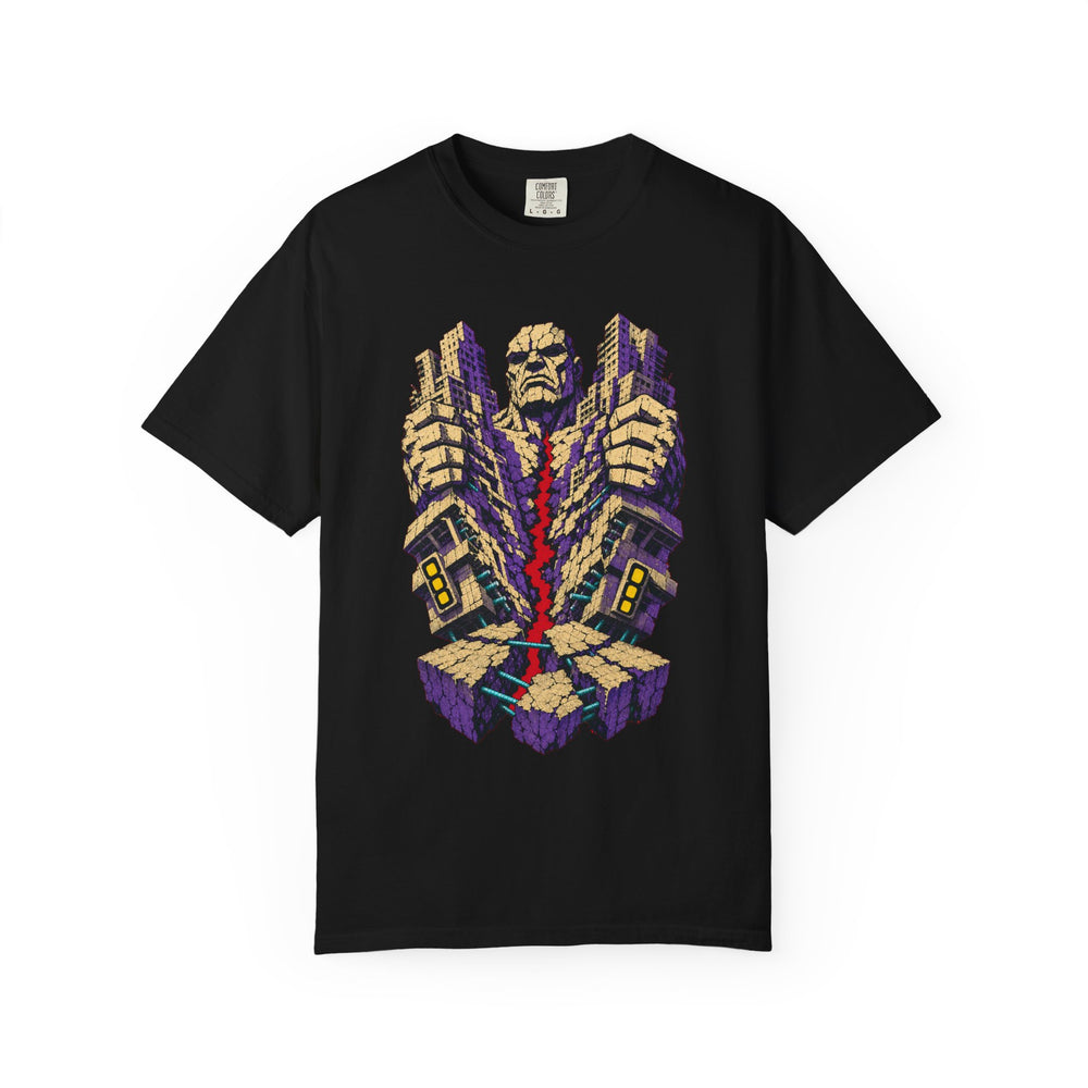 Earthquake Citybreaker VHS Horror Graphic Tee graphic on a Black tee