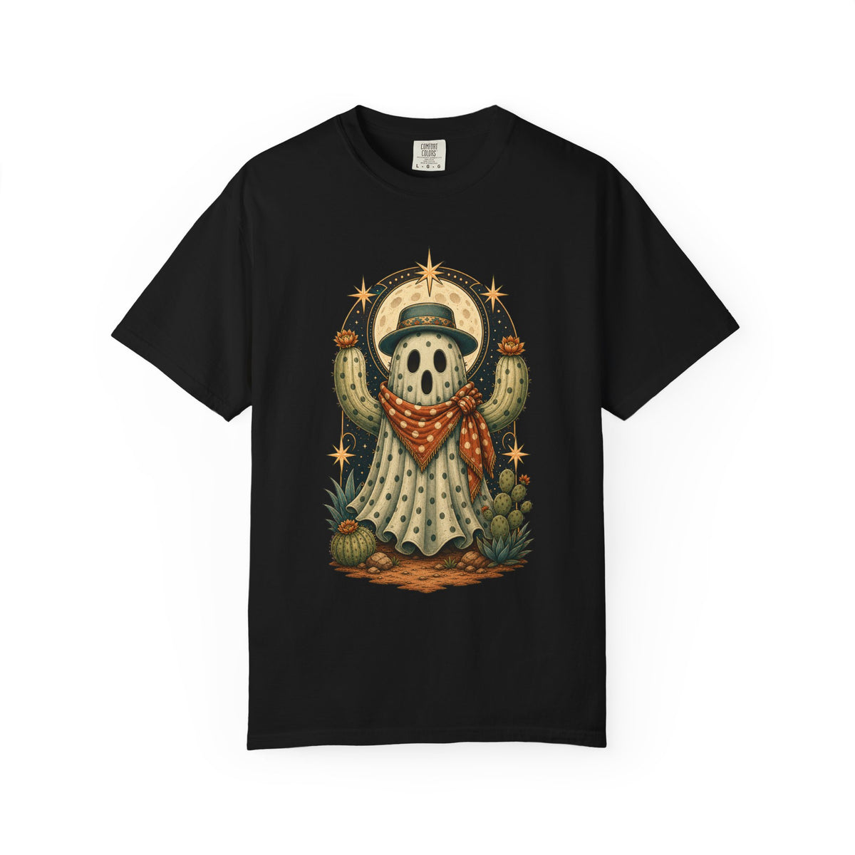Polka Dot Ghost Cactus Graphic Tee