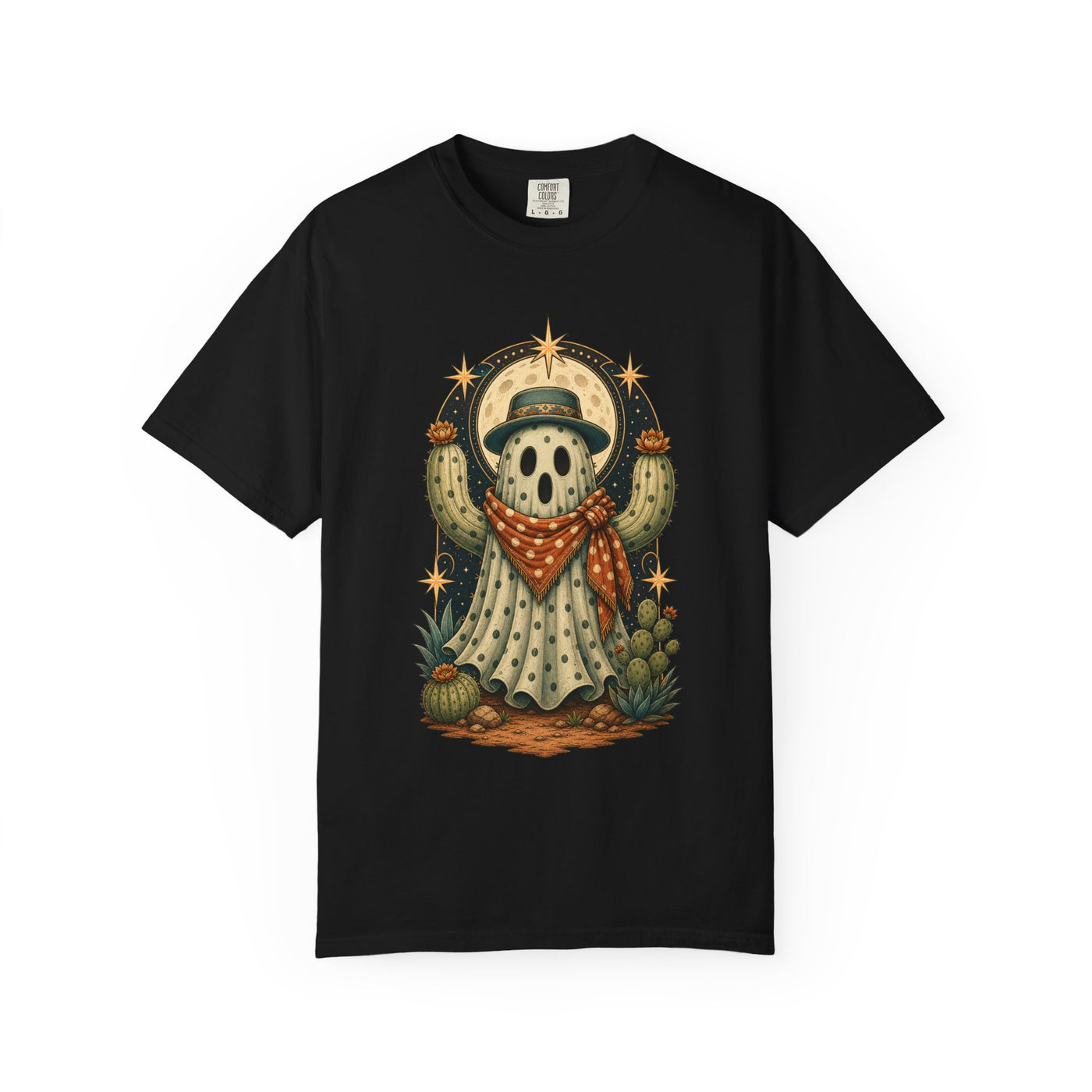 Polka Dot Ghost Cactus Graphic Tee