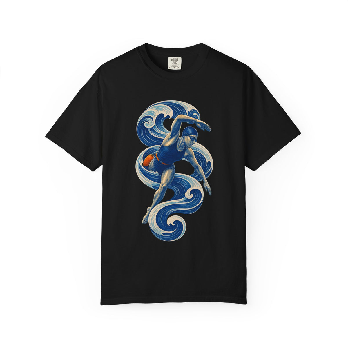 Blue Hour Open Water Swimmer Graphic Tee