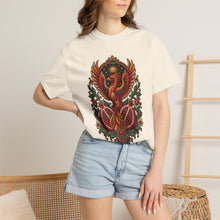 Embroidered Pomegranate Phoenix T-Shirt Graphic