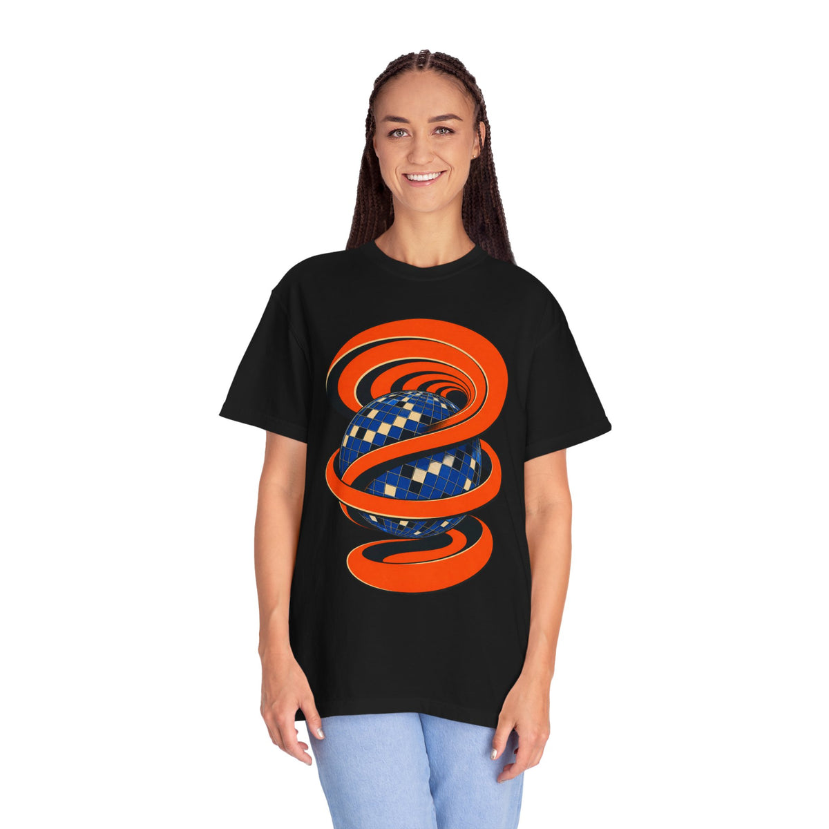 Cobalt Disco Vortex Graphic Tee