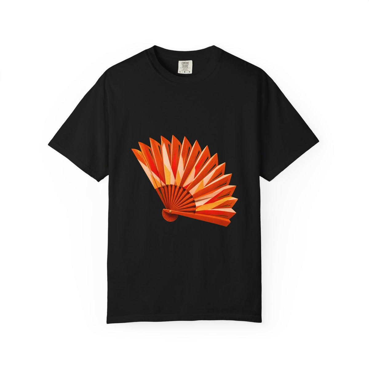 Burnt Orange Modernist Folding Fan Graphic Tee