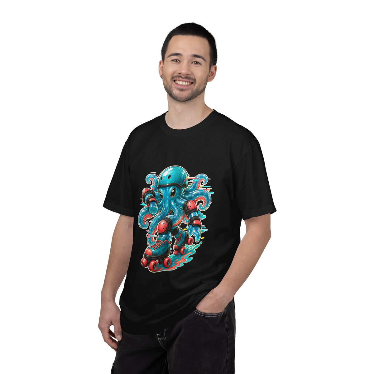 Gummy Glitch Roller Derby Octopus T-Shirt Graphic