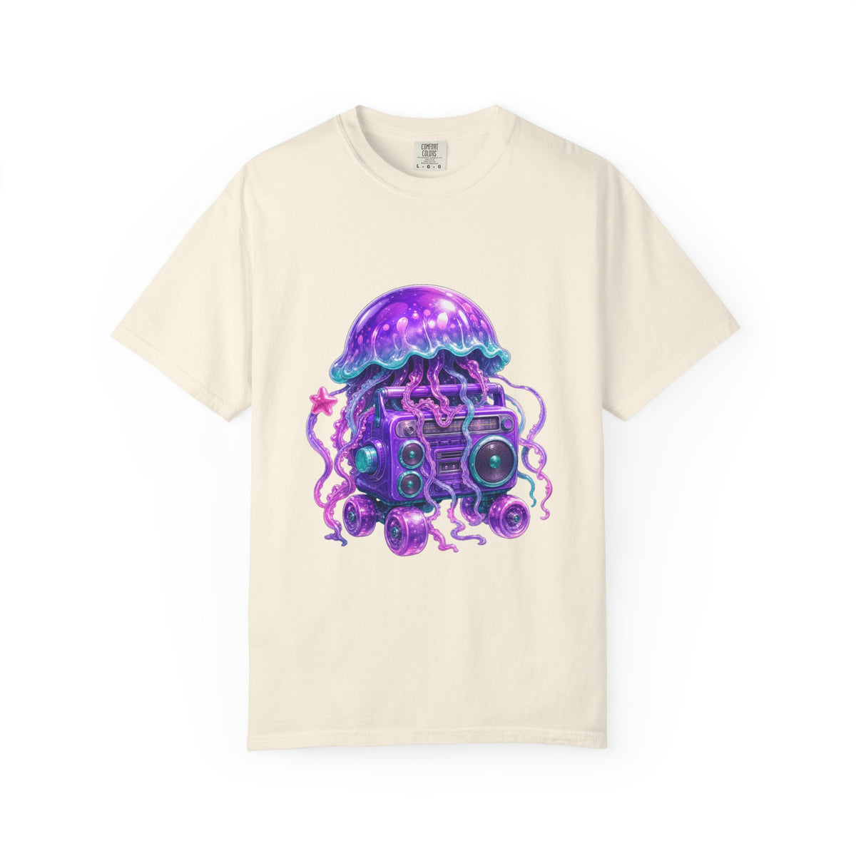 Gummy Purple Roller Radio Jellyfish T-Shirt Graphic