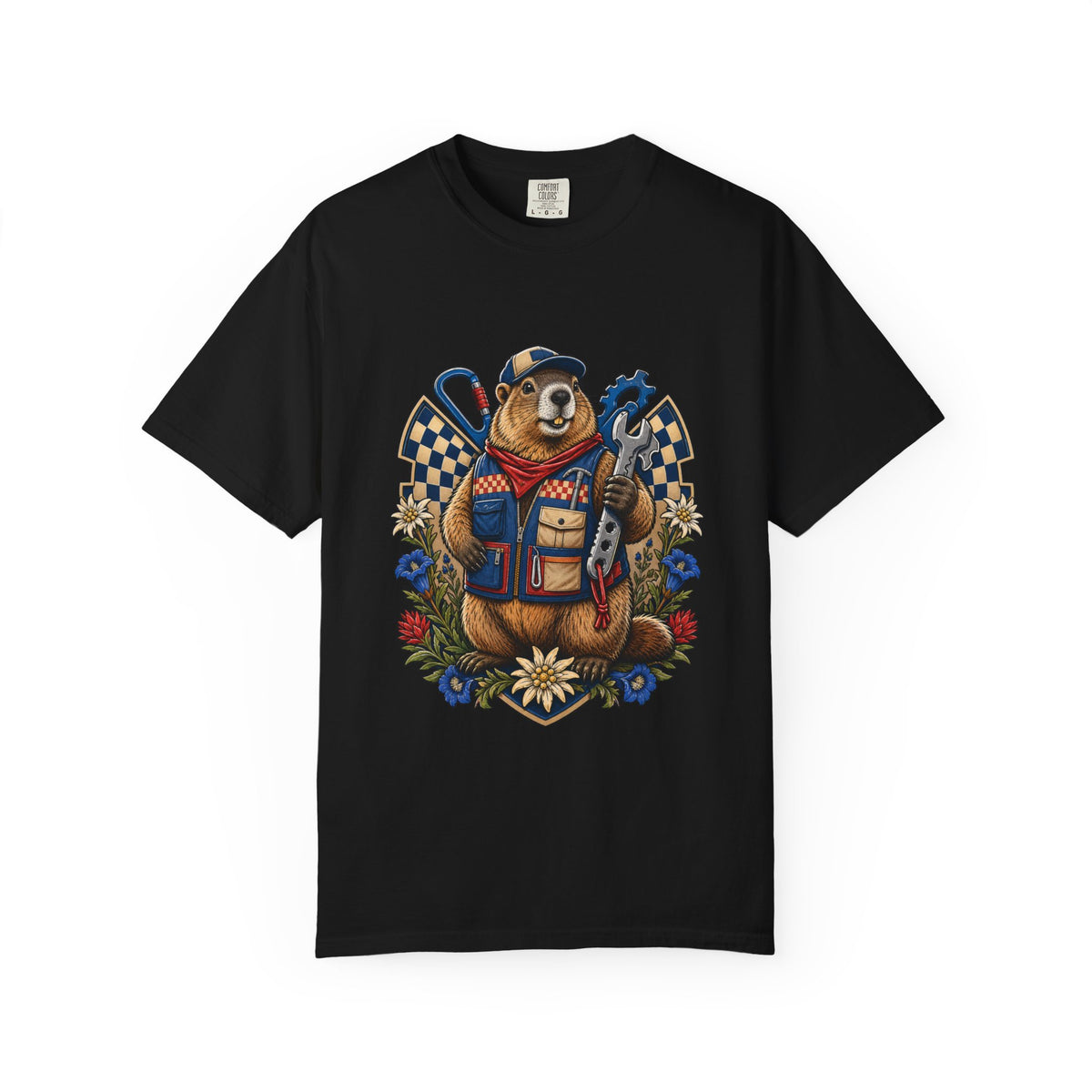 Alpine Checkerboard Marmot Graphic Tee