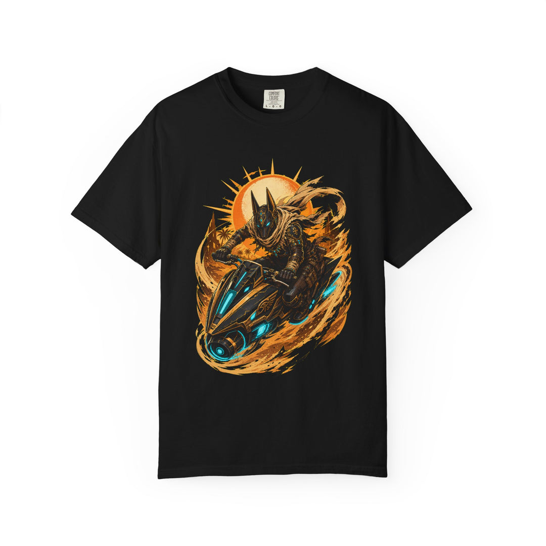 Neon Desert Jackal Rider T-Shirt Graphic